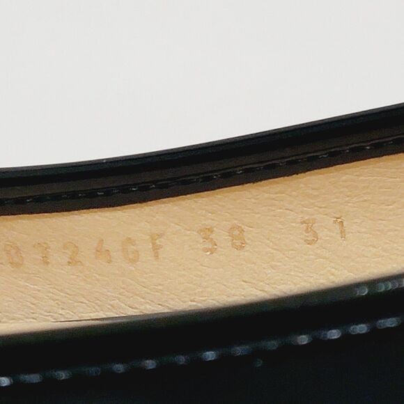 GEOX Lola Flats w Bow Womens 38 Size 8 Black Patent Leather Cap Toe Low Heels - Picture 10 of 14